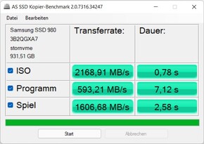 AS SSD - Copiar Benchmark