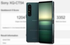 O Sony Xperia 1 IV foi supostamente visto em uma referência sintética. (Fonte de imagem: @OnLeaks/Giznext/Geekbench - editado)