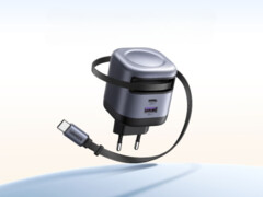 O novo carregador Ugreen Nexode 45W USB-C (na foto) tem um cabo retrátil. (Fonte da imagem: Ugreen)