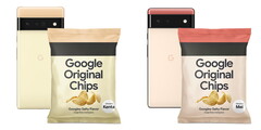 O Google está doando 10.000 sacos de batatas fritas no Japão para promover a série Pixel 6. (Fonte da imagem: Google)