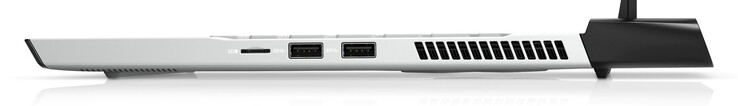Direita: microSD, 2x USB-A 3.0 (fonte de imagem: Dell)