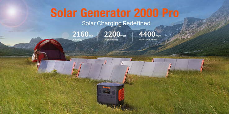 Monte sua própria central de energia solar pessoal com o Jackery Solar Generator 2000 Pro. (Fonte: Jackery)