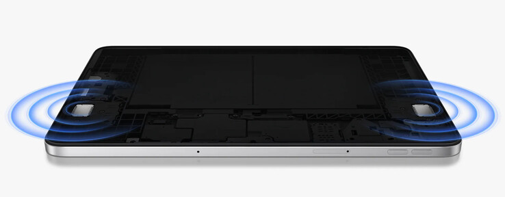 O Redmi Pad 2 9.7 também tem alto-falantes estéreo.