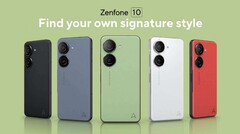 O Zenfone 10 estará disponível em várias cores. (Fonte da imagem: ASUS)