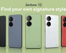 O Zenfone 10 estará disponível em várias cores. (Fonte da imagem: ASUS)