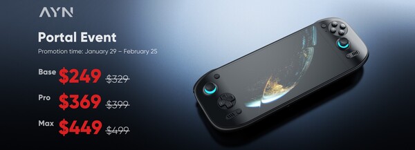 A AYN reduziu o preço do Odin 2 Portal por tempo limitado. (Fonte da imagem: AYN)