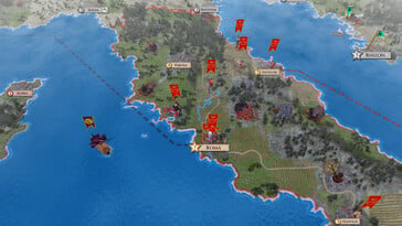 Na imagem: uma captura de tela do jogo “Aggressors: Ancient Rome”.