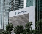 Logotipo da ByteDance no prédio de escritórios da empresa em Cingapura (Fonte da imagem: Claudio Schwarz - Unsplash)