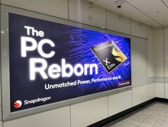 Publicidade da Qualcomm dentro do metrô de Taipei (Nangang Exhibition Center). (Foto: Andreas Sebayang/Notebookcheck.com)