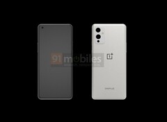 Esta é a aparência do OnePlus 9, de acordo com 91Mobiles. (Fonte da imagem: 91Mobiles)