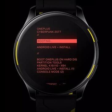 OnePlus Watch Cyberpunk 2077 Edition (imagem via Tech Droider no Twitter)