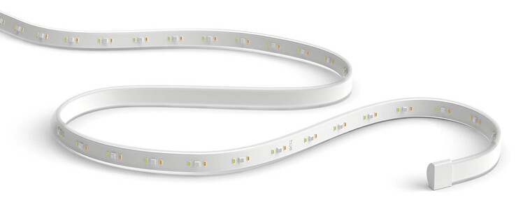 A inédita faixa de luz Philips Hue Outdoor Gradient Lightstrip. (Fonte da imagem: Smartlights.de)