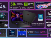 O MSI Raider GE78 HX foi lançado no CES 2023 (imagem via MSI)