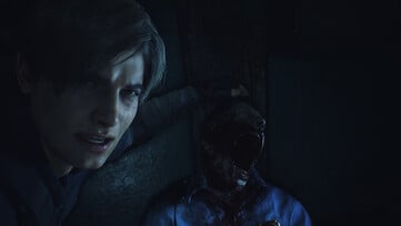 Captura de tela da jogabilidade de Resident Evil 2