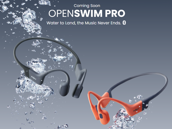 Shokz OpenSwim Pro é um fone de ouvido Bluetooth pronto para