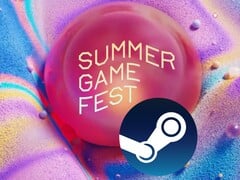 Banner do Summer Game Fest mostrado com o logotipo do Steam