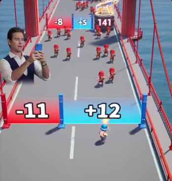 Uma imagem do anúncio em questão. (Fonte da imagem: TikTok)