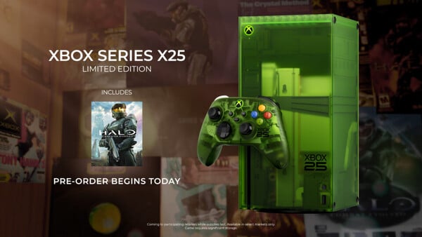 O Xbox Series X25 Edição Limitada vem com o download gratuito de Halo: Campaign Evolved.