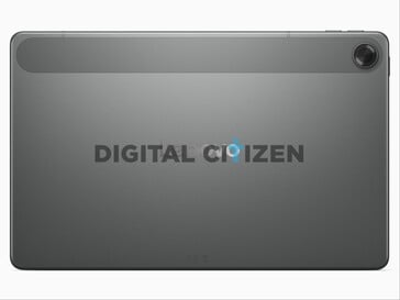 Parte traseira do Idea Tab Malibu padrão na cor cinza grafite.