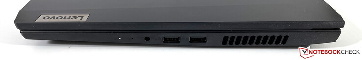 Direita: conector de áudio de 3,5 mm, 2x USB-A 3.2 Gen 1