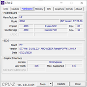 CPU-Z - Placa principal