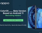 Oposto é o teste beta do Android 11 ColorOS 8 no Find X2, Find X2 Pro, Reno3 e Reno3 Pro: a ROM oficial poderia chegar no dia de lançamento do Android 11