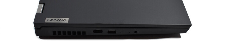 Esquerda: HDMI, USB-A 3.0, micro SIM, áudio 3.5-mm