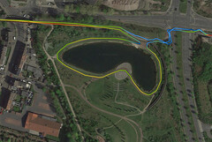 Garmin Edge 500 - Cycling around the pond