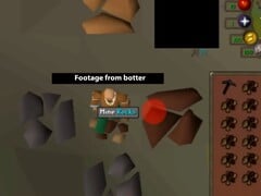 Um clipe mostrando um bot no Old School RuneScape