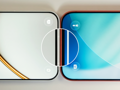 Vista em close-up destacando as bordas finas do OnePlus 15T.