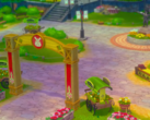 Em Story of Seasons: Grand Bazaar, os jogadores precisam restaurar a prosperidade de Zephyr Town cultivando, criando animais, fabricando produtos e vendendo-os. Na foto, uma imagem do trailer do jogo. (Fonte da imagem: Marvelous Europe/YouTube)