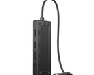 O HP USB-C Travel Hub G3 pesa apenas 63,5 g e mede 116 x 42 x 14 mm. (Fonte da imagem: HP)