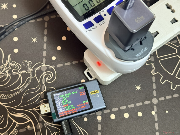 Teste do protocolo de carregamento do Ugreen Nexode Air 65W