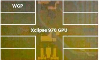 O Xclipse 970 que vazou, conforme apareceu na imagem da matriz