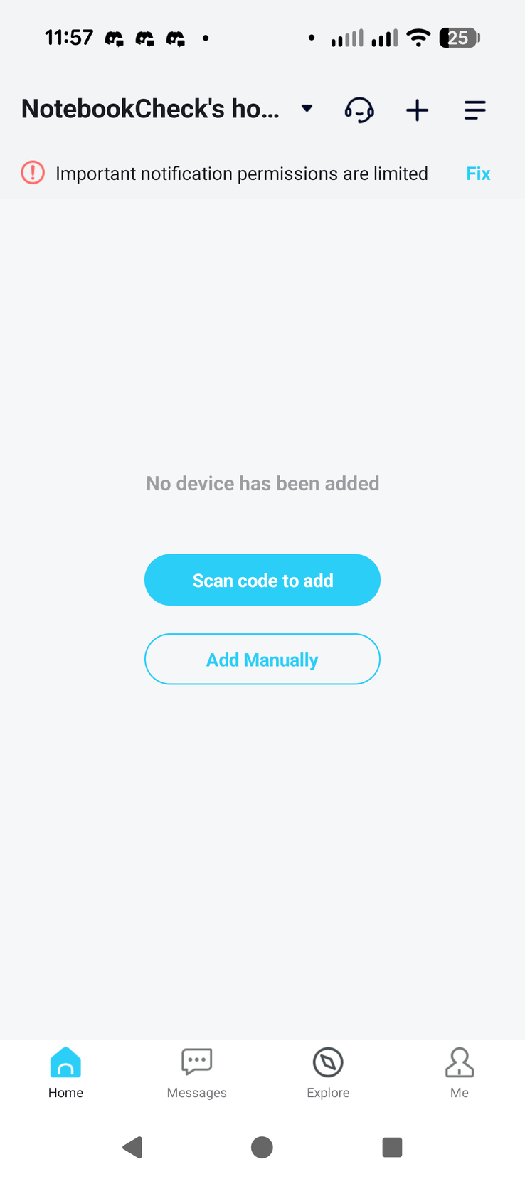 Configuração inicial