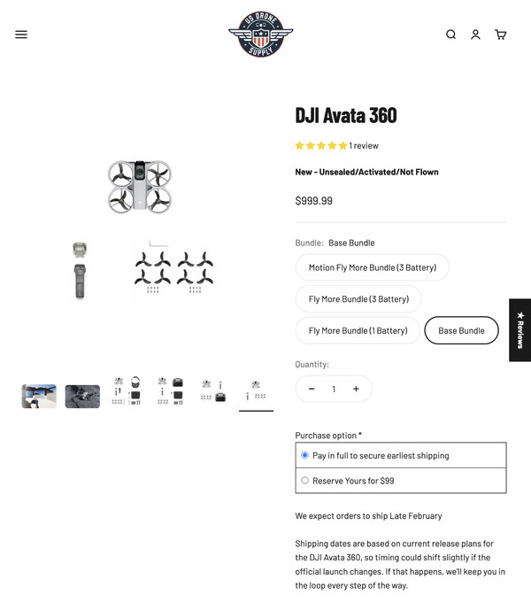 (Fonte da imagem: US Drone Supply)