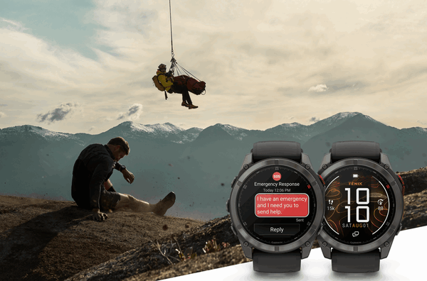 O Fenix 8 Pro suporta comunicação via satélite, mas por trás de um acesso pago. (Fonte da imagem: Garmin)