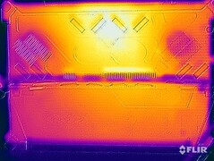 Teste de estresse de temperatura da superfície (traseira sem suporte de chute)