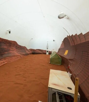 O CHAPEA é um habitat de 1.700 pés quadrados criado para parecer a superfície de Marte. (Fonte: NASA)