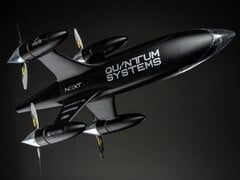 O drone Apex, da Quantum Systems, empresa apoiada pela Porsche.