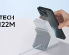 O Cuktech CP122M pode ser conectado a um suporte externo para transformá-lo em um carregador sem fio com fio comum (Fonte da imagem: Cuktech - editado)