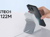 O Cuktech CP122M pode ser conectado a um suporte externo para transformá-lo em um carregador sem fio com fio comum (Fonte da imagem: Cuktech - editado)