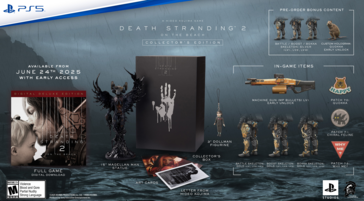 Edições de pré-encomenda de Death Stranding 2 (Fonte da imagem: conta Kojima Productions X)