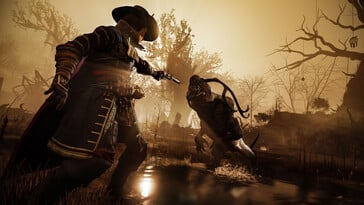 Uma imagem mostrando uma criatura em GreedFall.