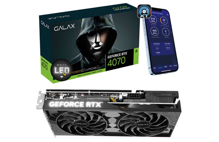 Aparentemente, a Galax não aponta a memória gráfica mais lenta na embalagem. (Fonte da imagem: VideoCardz)
