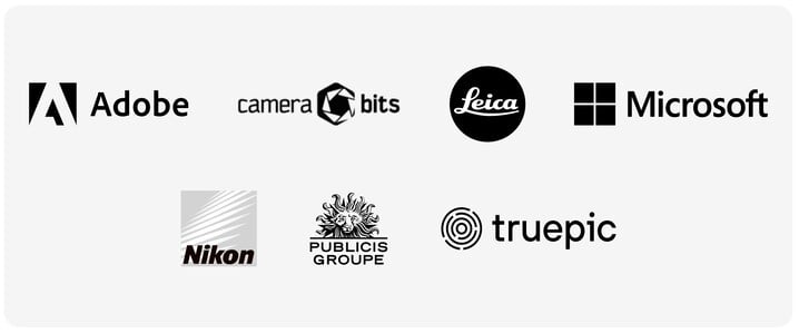 Empresas parceiras que implementarão credenciais de conteúdo (Fonte de imagem: CAI)