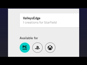 Starfield PS5 mod Logotipo do PlayStation (Fonte da imagem: captura de tela, subreddit GamingLeaksAndRumours)