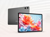 O P30T 2026 tem um preço de lançamento de US$ 90. Na foto: uma imagem promocional mostrando a parte frontal e traseira do tablet.