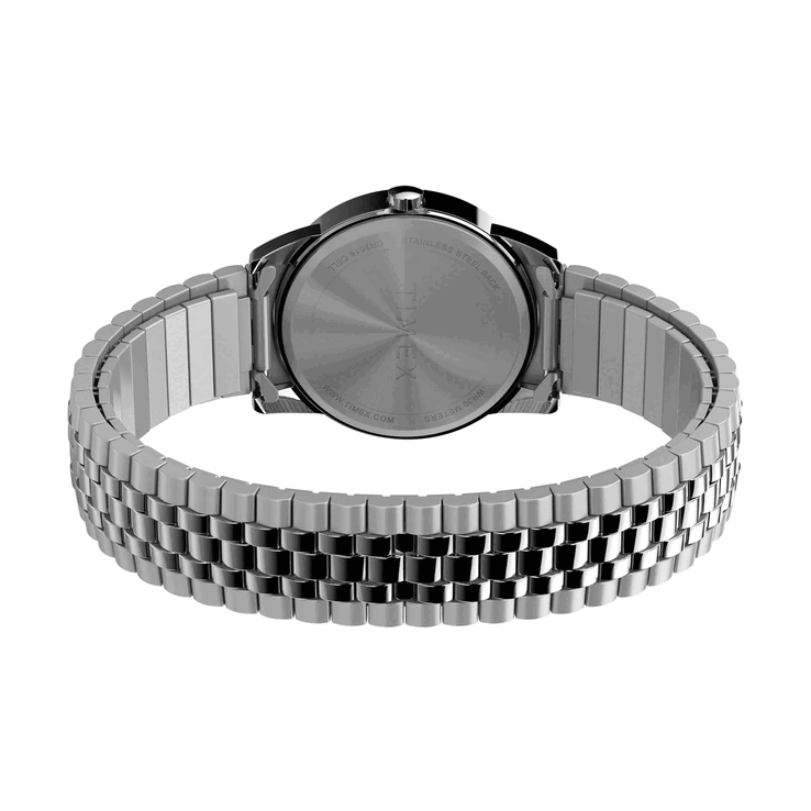 O relógio Timex Easy Reader TW2V40000UJ vem com uma pulseira de aço inoxidável