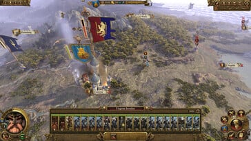 Uma imagem que mostra o mapa-múndi em Total War: Warhammer.